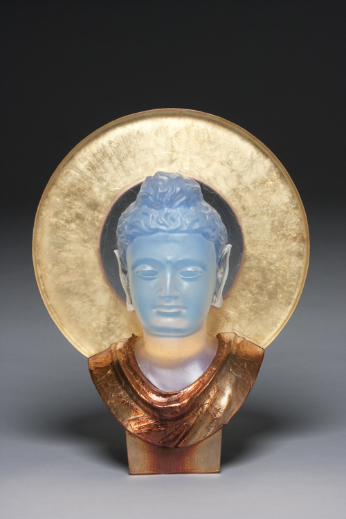 Bodhisattva - hot cast glass